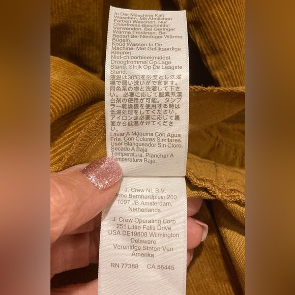 J.Crew Factory NWT Western Brandy Corduroy Shirt Jacket WM Size L Stretch - Picture 12 of 14